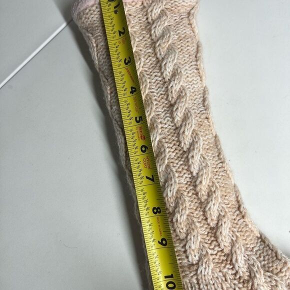 MinxNY Old School Slipper Socks Pink Tan One Size - Picture 8 of 9